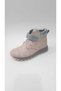 GENUINE NUBUCK LEATHER PINK PRINTED ORTHOPEDIC BOOTS WITH WARM LINING INSIDE