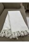 Seat Cover 115X210 cm Sofa Sofa Bed Duvan Armchair Cover Cotton Washable Plain Shawl - 4