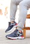 Comfort Comfortable Sole Daily Men's Sneakers Walking Running Sports Shoes Navy Blue - 2