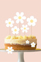 Daisy Themed Birthday Toothpick Cake Decoration - 3