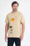 Unisex Crew Neck 100% Cotton Sunset Birds Printed Regular Fit T-Shirt - 2