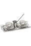 Coffee Cup Turkish Coffee Metal Cup Set Copper Coffee Cup with Tray and Moka Pot 2-Piece - 5