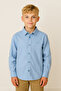 Boys' 100% Organic Cotton Relaxed Fit Long Sleeve Shirt_Rg1567