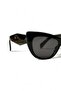 RUTH 2024 CAT EYE DESIGN BLACK WOMEN'S SUNGLASSES / REN EYEWEAR - 7