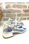 Princess Transparent Glass Look Stone Heel Shoes - 6