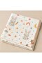 Multi-Purpose 3-Piece Newborn Muslin Baby Blanket Mixed Patterns 80X90 Cm. Muslin Cover - 4