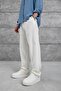 Men's Trousers White Baggy Linen Loose Fit