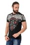 Ct728 vintage print t-shirt with stones - 2