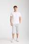 Men's Capri Size 3-Pack Advantage Package Side Pockets Lace-Up Waist Basic Bermuda Combed Cotton Shorts - 5