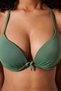 Push Up Supported Green Bikini Top - 2