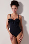 Black Basic Miracle Corseted Swimsuit