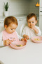Ballerina-heart Pattern Liquid-Proof 2-Piece Bib 11229 - 3