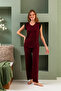 “Bamboo Fabric Plus Size Women's Lace Short Sleeve Pajama Set – Soft, Breathable, Stylish and R - 6