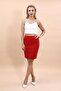 Slit Straight Tight Skirt - Red - 5520100 - 4