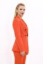 Orange Pocket Bag Jacket - 3