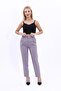 Pleated Classic Pipe Leg Trousers-Anthracite - 4