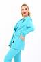 Men's Collared Kuruvaze Blazer Jacket-Turquoise - 1034100 - 2