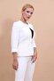 Zero Collar Plain Short Jacket-White - 1015100 - 6