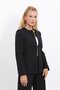 Oval Collar Classic Jacket with Side Pockets - Black - 1043100 - 4