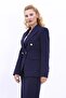 Men's Collared Cross Jacket - Navy Blue - 1047100 - 2