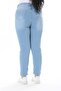 Women's Plus Size Blue High Waist Lycra 5 Pocket Jeans Pants 65N38287 - 7