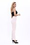 Elastic Tight-Legged Trousers-Beige - 4