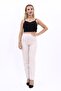 Elastic Tight-Legged Trousers-Beige - 2