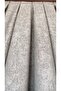 Troy Gray Double Wing Closely Pleated Jacquard Satin Textured Background Curtain with Shiny Pattern 100 X 260 - 4
