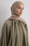 Tasseled 50% Cotton Brice Shawl - Light Mink - 4