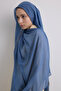 Tasseled 50% Cotton Brice Shawl - Indigo - 3