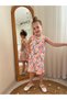 Girls' Colorful Summer Dress with Flamingo Pattern - Holiday-Style - 5