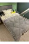 Single Double-Sided Welsoft Quilt Yellow Big Star - 2