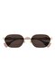 GC1593S00356 Rose Geometric Patterned Women's Sunglasses - Brown Lens, UV400 - 3