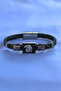 Genuine Leather Men's Bracelet Made with Eagle Rectangular Zircon Stone Handcrafted - 3