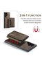 Samsung Galaxy S23 Ultra Compatible Leather Phone Case with Detachable Wallet - 5