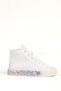 Candy Star Colorful Star Beaded High Top White Children's Sports Shoes Bn-32186