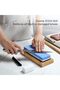 Knife Sharpeners Corundum Whetstone 2-in-1 Knife Sharpening Stone 1000/6000 Dual Grit Side with Anti - 3