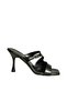 U590034409 Black Heeled Women's Slippers - 6