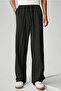 Light and Comfortable Muslin Baggy Men's Trousers - Black - 2