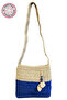 - Emine 9106 Hand Knitted Wooden Bead Detailed Double Color Model Shoulder Bag