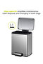 MADISON 20L Stainless Steel Pedal Bin – Soft-Close Lid, Fingerprint-Resistant, Modern Trash Can - 3