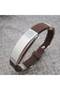 Adjustable Bracelet with Strap System, Silicone, Brown, 22 cm, - 3