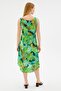 Patterned Viscose Dress Green - 3
