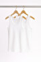 Men's 50% Cotton-50% Modal Classic White 2-Pack Undershirts L2Ik1L1Kk2E.2-Pack