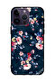 غطاء حماية لهاتف Apple iPhone 14 Pro Max مزين برسومات زهور مرسومة يدويًا