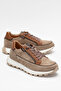 Deri̇club Men's Thick Sole Lace-Up Casual Shoes Real Suede Leather Cr 2683 Mink - 5