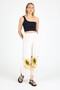 Women's White Bamboo Trouser Skirt |   Beach & Pool & Daily Use - 7