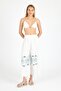 Women's White Bamboo Trouser Skirt |   Beach & Pool & Daily Use
