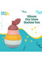Silicone Stacking Toy for Babies/Kids, Pear Shape, BPA Free 100% Safe - Pear - 2