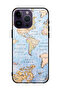 غطاء حماية لهاتف Apple iPhone 14 Pro Max بنمط خريطة